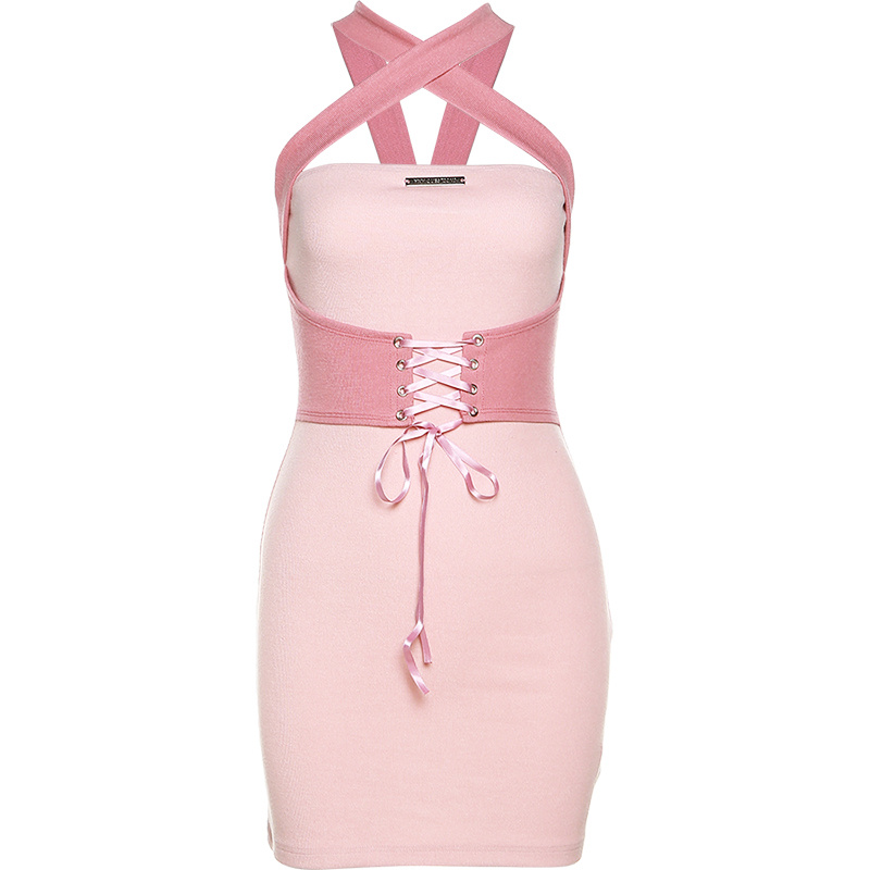 Dresses For Women Show Thin Waist Tie - Image 5
